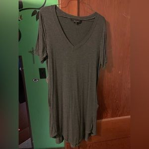 V neck t shirt dress with Pockets